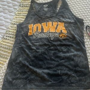 Black and Gold Iowa Hawkeyes Tank Top - Concept Sport